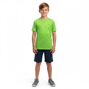 Old Navy Drifit Activewear Neon Green Athletic Short Sleeved Shirt, Preloved